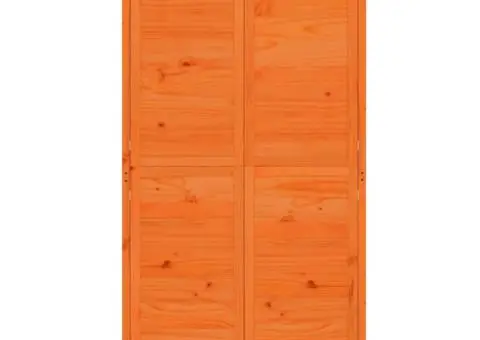 Șopron scule de grădină maro 83x57x140 cm lemn masiv de pin - 4/5