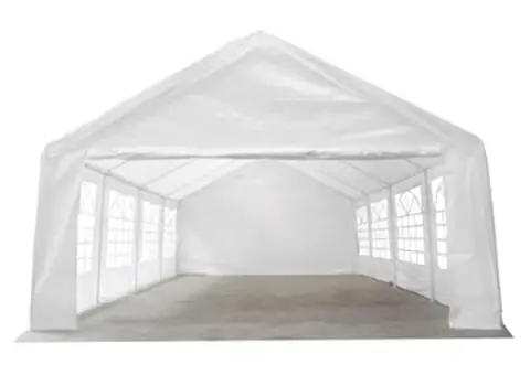 Marchiză de petrecere, 8 x 4 m, alb - 2/5