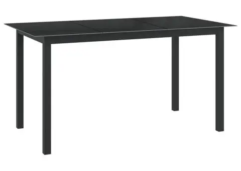 Set mobilier de grădină, 7 piese, antracit, aluminiu - 2/5