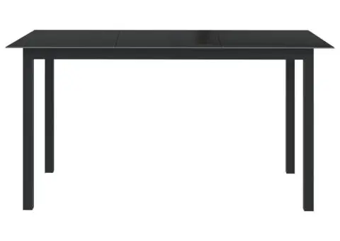 Set mobilier de grădină, 7 piese, antracit, aluminiu - 3/5