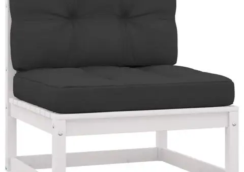 Set mobilier grădină cu perne, 10 piese, lemn masiv de pin - 4/5