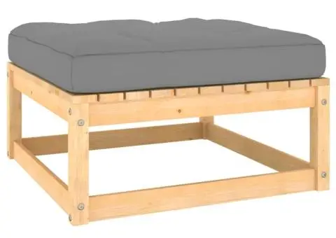 Set mobilier grădină cu perne, 11 piese, lemn masiv de pin - 5/5