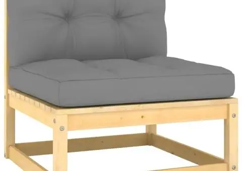 Set mobilier de grădină din 8 piese, lemn masiv de pin - 4/5