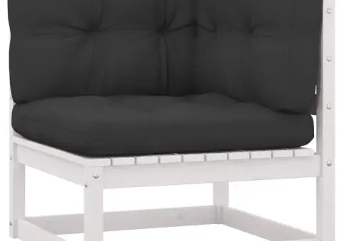 Set mobilier grădină cu perne, 12 piese, lemn masiv de pin - 3/5