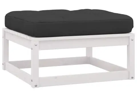 Set mobilier grădină cu perne, 12 piese, lemn masiv de pin - 5/5