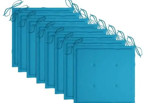 Scaune pliabile de exterior cu perne, 8 buc., lemn masiv acacia - 5/5