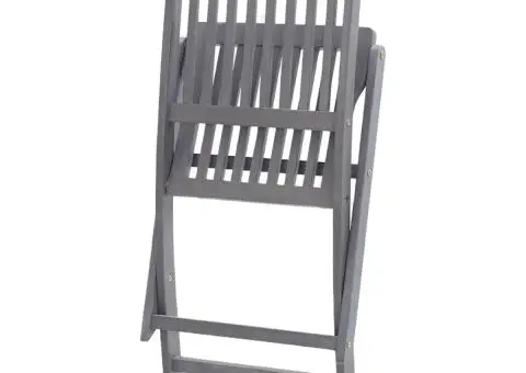 Scaune pliabile de exterior cu perne, 8 buc., lemn masiv acacia - 4/5