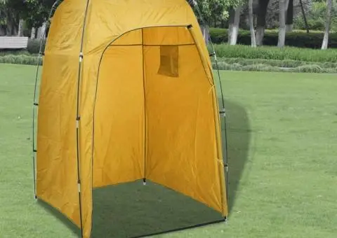 Suport portabil de camping, pentru spălat mâini, cu cort, 20 L - 2/5