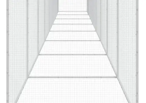 Coteț pui cu acoperiș, antracit, 803x98x90 cm, oțel galvanizat - 4/5