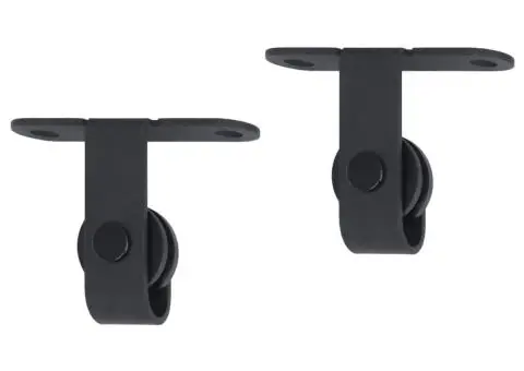 Set glisare ușă mini pentru dulap, oțel carbon, 183 cm - 4/5