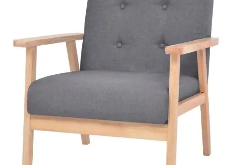 Set canapea 2 piese, textil, gri închis - 4/5