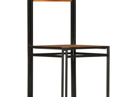 Scaune de bucătărie, 6 buc., lemn masiv de acacia - 5/5