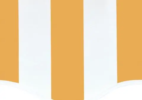 Pânză de rezervă copertină, galben și alb, 4,5x3,5 m - 5/5