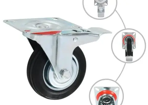 Roți pivotante, 32 buc., 100 mm - 2/5