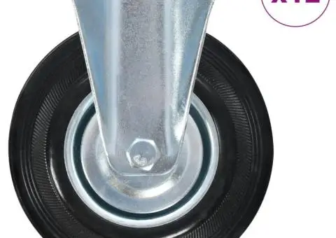 Roți fixe, 12 buc., 125 mm - 1/5