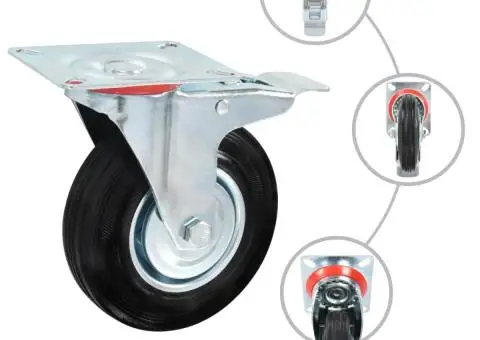 Roți pivotante, 16 buc., 125 mm - 2/5