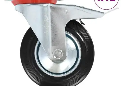 Roți pivotante, 12 buc., 160 mm - 1/5