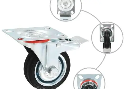 Roți pivotante, 24 buc., 75 mm - 2/5