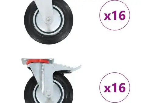 Roți pivotante, 32 buc., 200 mm - 1/5