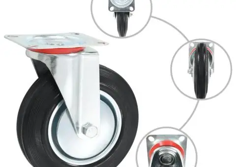 Roți pivotante, 32 buc., 200 mm - 3/5