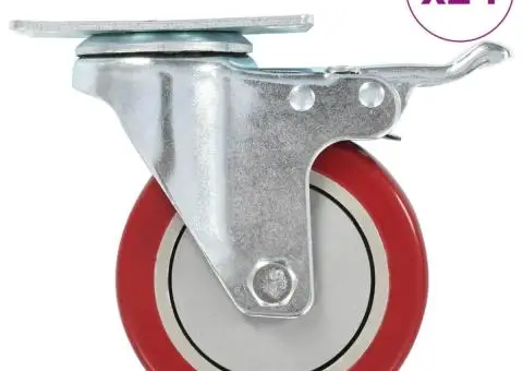 Roți pivotante, 24 buc., 100 mm - 1/5