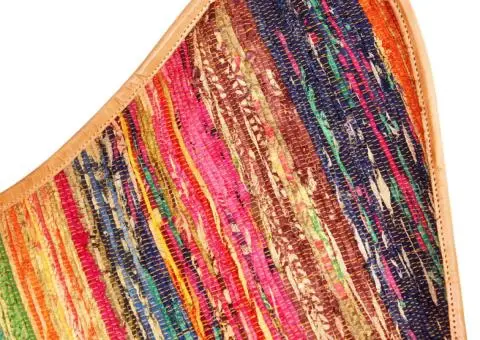 Scaune fluture, 2 buc., multicolor, țesătură Chindi - 5/5