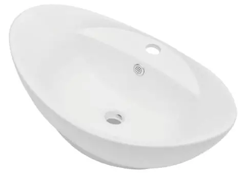 Set mobilier de baie, 2 piese, negru, ceramică - 5/5