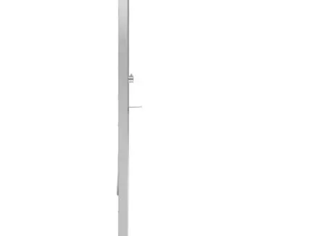 Duș de exterior cu platformă, WPC și oțel inoxidabil - 5/5