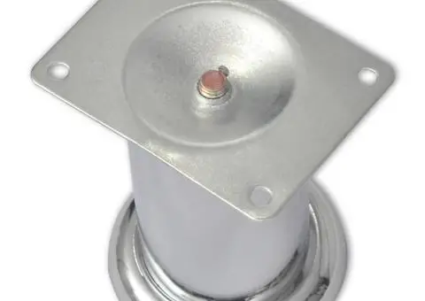 Picioare de canapea rotunde, 8 buc., 60 mm, crom - 3/4