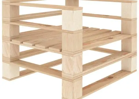 Set mobilier de grădină din paleți, 5 piese, lemn - 3/5