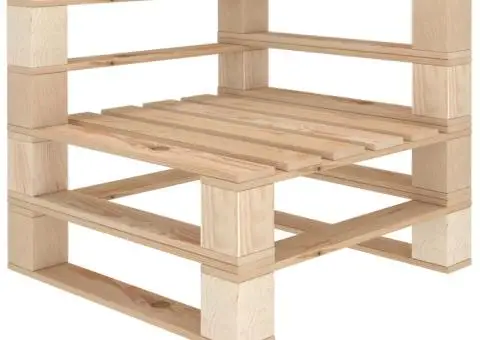 Set mobilier de grădină din paleți, 6 piese, lemn - 3/5