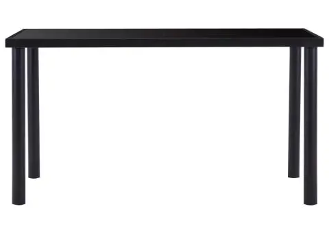 Set mobilier de bucătărie, 9 piese, gri, piele ecologică - 3/5