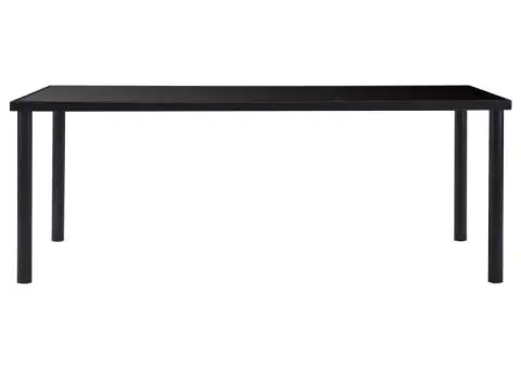 Set mobilier de bucătărie, 9 piese, gri, piele ecologică - 3/5