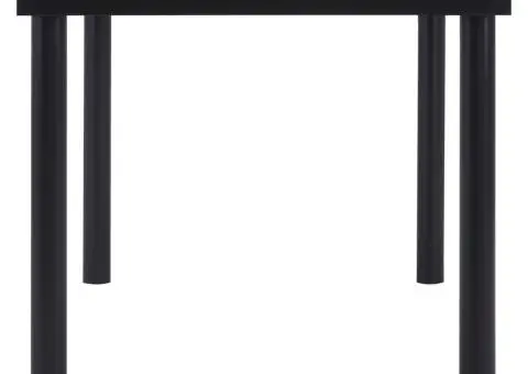 Set mobilier de bucătărie, 9 piese, gri, piele ecologică - 4/5