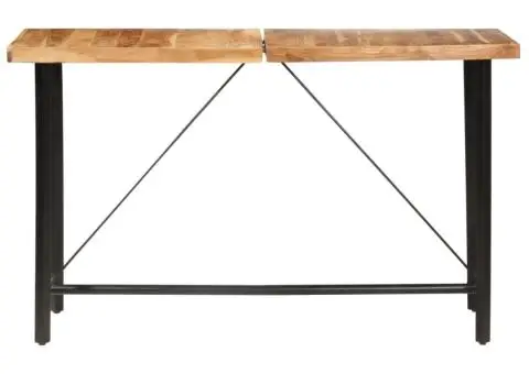 Set de bar, 9 piese, lemn masiv de acacia și lemn reciclat - 2/5