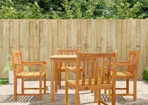 Scaune de grădină, 4 buc., 56x55,5x90 cm, lemn masiv de acacia - 1/5