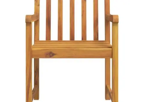 Scaune de grădină, 4 buc., 56x55,5x90 cm, lemn masiv de acacia - 4/5