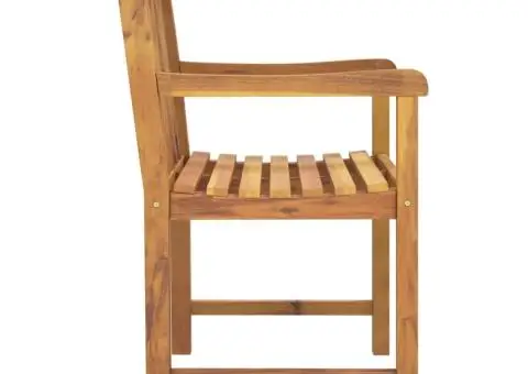 Scaune de grădină, 4 buc., 56x55,5x90 cm, lemn masiv de acacia - 5/5