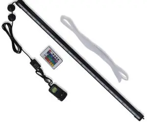 vidaXL Lampă cu LED pentru acvariu cu bule RGB 71 cm