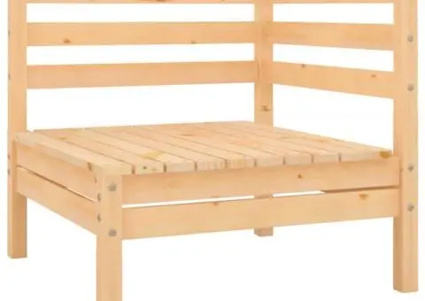 Set mobilier de grădină, 3 piese, lemn masiv de pin - 2/5