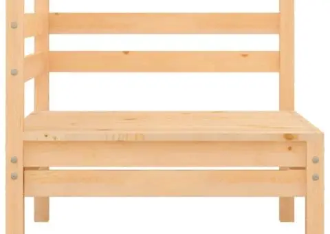 Set mobilier de grădină, 3 piese, lemn masiv de pin - 4/5