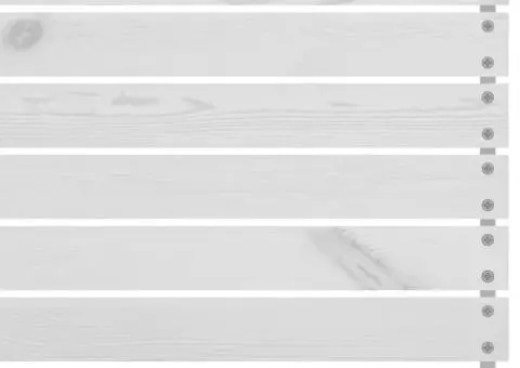 Set mobilier de grădină, 3 piese, alb, lemn masiv de pin - 5/5