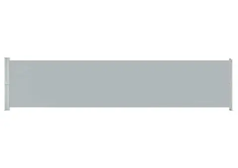 Copertină laterală retractabilă de terasă, gri, 140 x 600 cm - 2/5