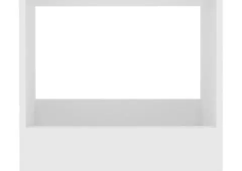 Masă laterală, alb, 50x26x50 cm, PAL - 4/5