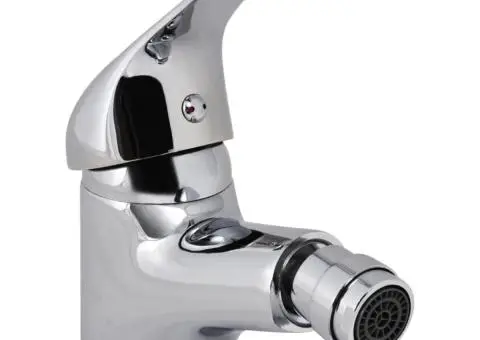 Baterii bideu baie, 2buc., crom - 1/5