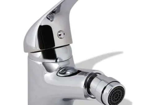 Baterii bideu baie, 2buc., crom - 3/5