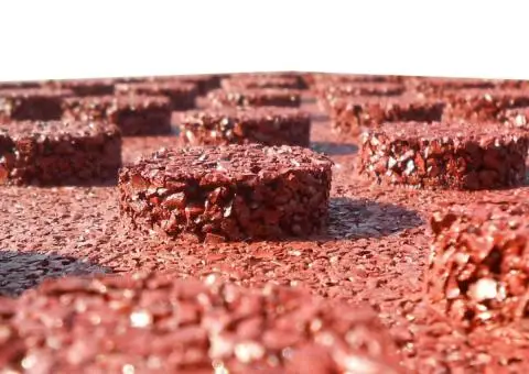 Plăci de protecție la cădere 18 buc. roșu 50x50x3 cm cauciuc - 5/5