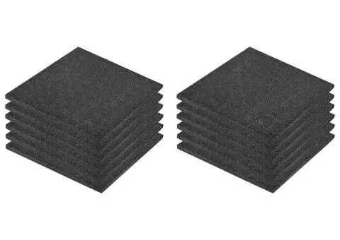 Plăci de protecție la cădere 12 buc. negru 50x50x3 cm cauciuc - 2/5