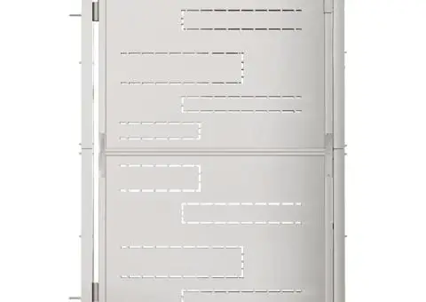 Poartă de grădină, 100x150 cm, oțel inoxidabil - 2/5