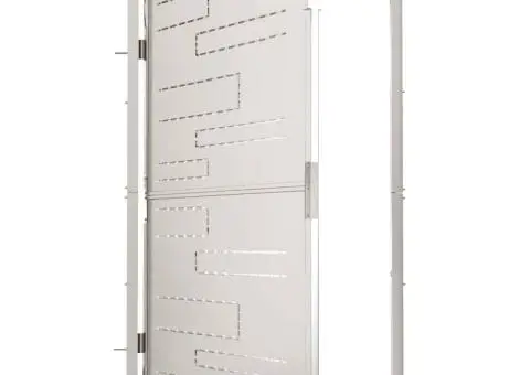 Poartă de grădină, 100x150 cm, oțel inoxidabil - 5/5